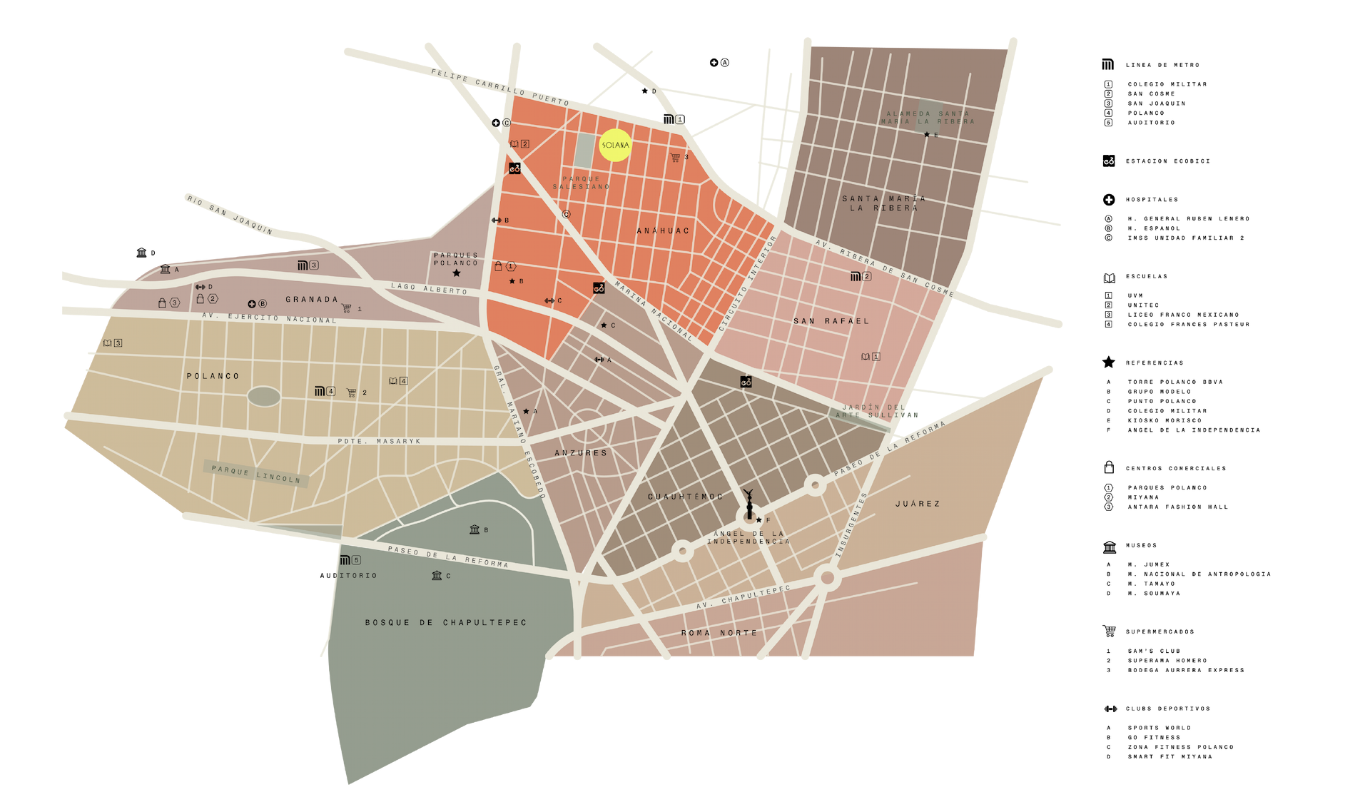 Mapa Solana